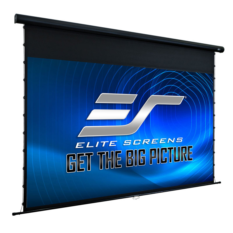 Elite Screens White 56.4'' x 100.2'' Manual Wall/Ceiling Mounted